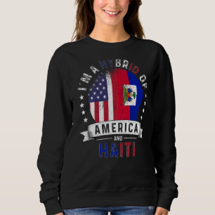 Sudadera Patriotas de EE.UU. Bandera de Haití Americana Cre