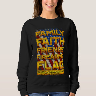 Sudadera Patriotas no se mezclan con amigos de fe familiar