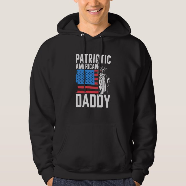 Sudadera Patriotic American Daddy Usa America Us Patriot Da (Anverso)