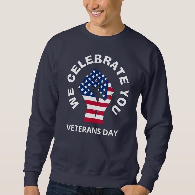 Sudadera Patriotic American NOSOTROS CELEBRAMOS EL Día de l (Anverso)