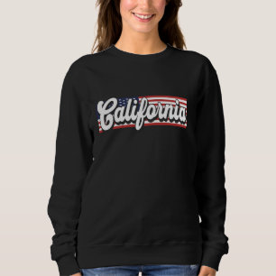 Sudadera Patriotic California Estados Unidos Bandera Stripe
