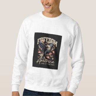 Sudadera Patriotic Eagle "Freedom America" Sweatshirt 