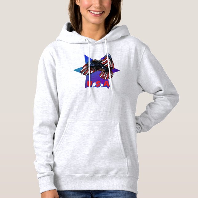Sudadera Patriotic Eagle Star Burst (Anverso)