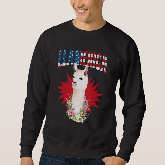 Sudadera Patriotic Floral Animal USA Flag For A Patriot Lla (Anverso)