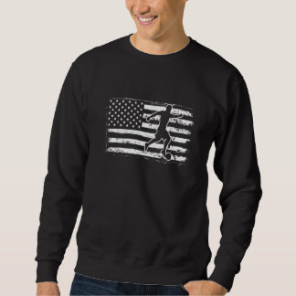 Sudadera Patriotic Football Player 4th Of July American Fla