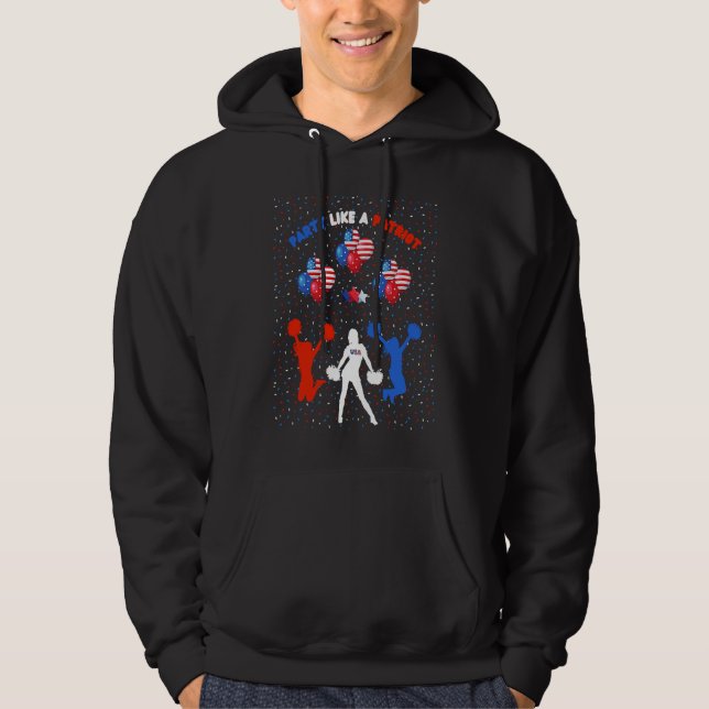 Sudadera Patriotic Graphic Tees Teen Girls USA Cheerleaders (Anverso)