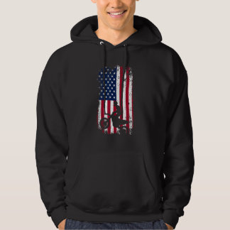 Sudadera Patriotic Motocrosser  Dirt Bike  American Flag Mo