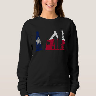 Sudadera Patriotic Oilfielder Oildrilling Texas Flag Oildri