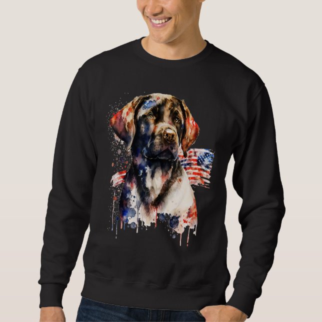 Sudadera Patriotic Puppy 4th of July USA Independence Day 1 (Anverso)