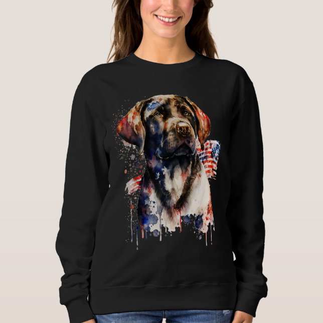 Sudadera Patriotic Puppy 4th of July USA Independence Day 1 (Anverso)