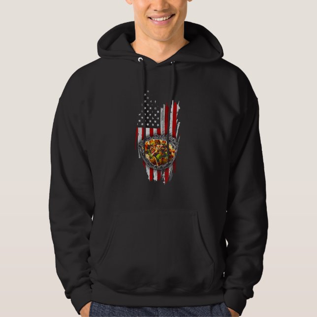 Sudadera Patriotic Taco Bowls Mexican Food USA American Fla (Anverso)