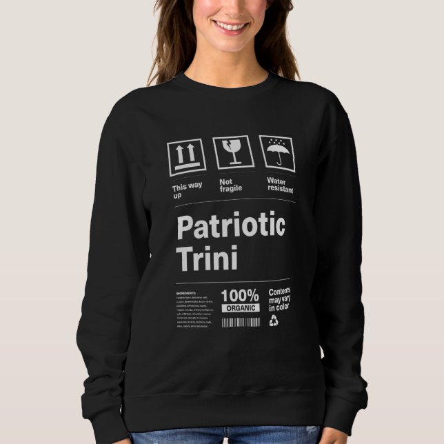 Sudadera Patriotic Trini Patriotism Trinidad and Tobago Cou (Anverso)