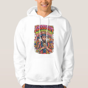 Sudadera Patriótico Abraham Bebiendo Retro