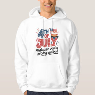 Sudadera Patriótico BBQ 4 de julio Gráfico