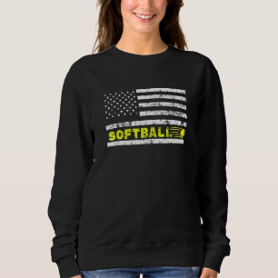 Sudadera Patriótico del Deporte de Vintage de Bandera Ameri