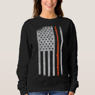 Sudadera Patriótico Flute Funny Flute Player Flutist Retro 