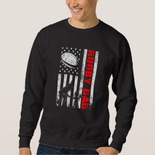 Sudadera Patriótico Retro Ee.Uu. Bandera Estadounidense Rug