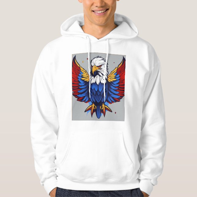 Sudadera "Patrocinador patriótico del águila calva - aument (Anverso)