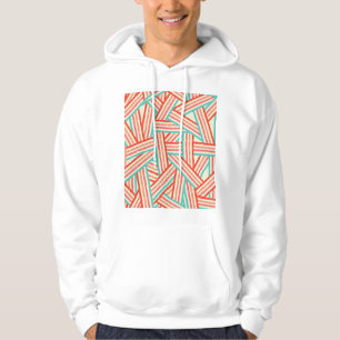 Sudadera Patrón abstracto a rayas coloridas