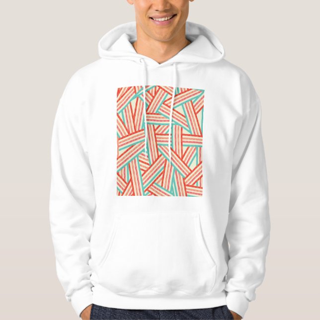 Sudadera Patrón abstracto a rayas coloridas (Anverso)
