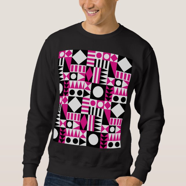 Sudadera Patrón abstracto moderno de mediados de siglo. (Anverso)