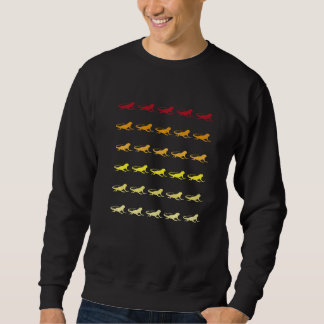 Sudadera Patrón Animal Retro Iguana  