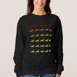 Sudadera Patrón Animal Retro Iguana  