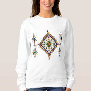 Sudadera Patrón auténtico de alfombra amazig marroquí Di