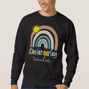 Sudadera Patrón Boho Arcoíris Jardín de Infancia Niña Niño 