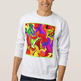 Sudadera Patrón de abstracciones coloridas y vívidas