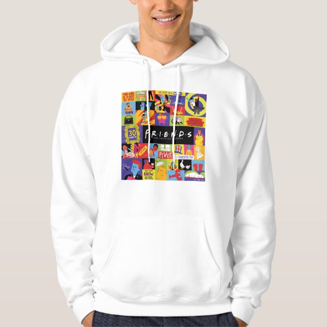 Sudadera Patrón de amigos icónicos™ (Anverso)