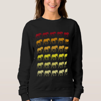 Sudadera Patrón de animal retro cebra