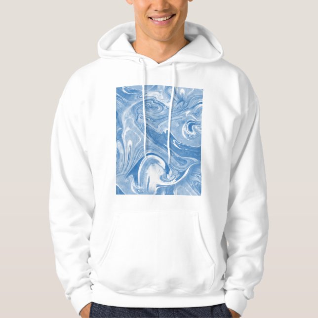 Sudadera Patrón de arte de mármol colorido. (Anverso)