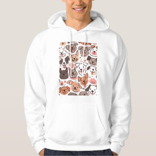 Sudadera Patrón de Cachorros Felices 1