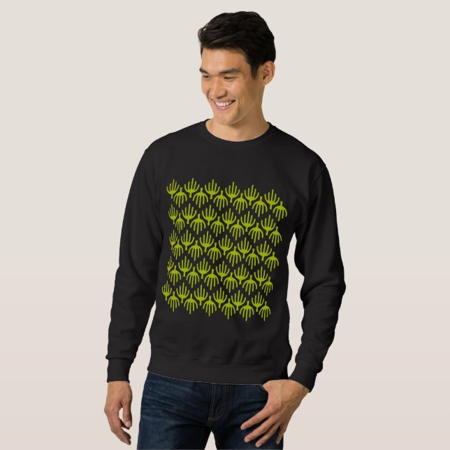 Sudadera Patrón de cactus (Anverso completo)
