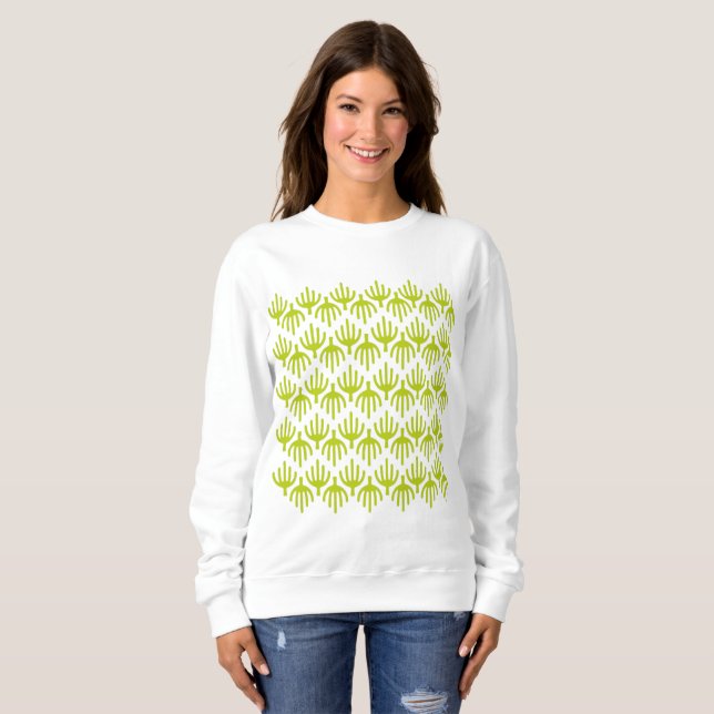 Sudadera Patrón de cactus (Anverso completo)