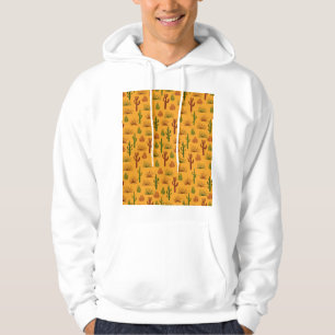 Sudadera Patrón de cascos de cactus de naturaleza silvestre
