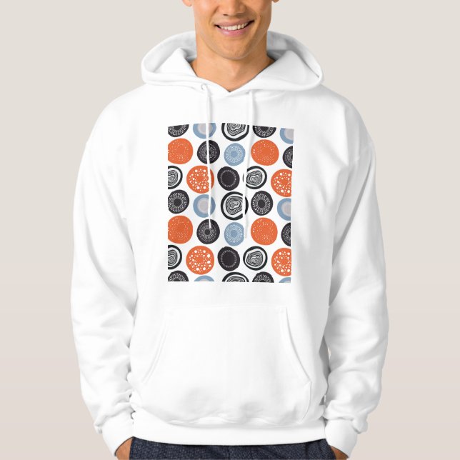 Sudadera Patrón de círculo geométrico creativo y colorido. (Anverso)