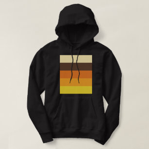 Sudadera Patrón de color a rayas retro de los 70