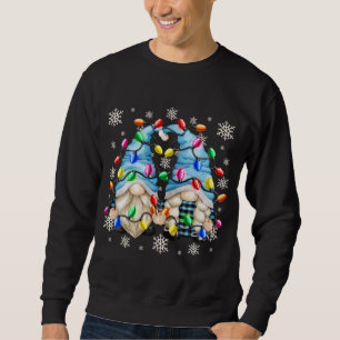 Sudadera Patrón De Copo De Nieve Y Navidades Gnome Christm