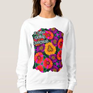 Sudadera Patrón de Daisy Bouquet colorido