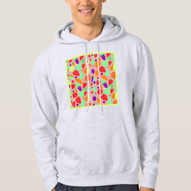 Sudadera Patrón de espectro de colores fructíferos (Anverso)
