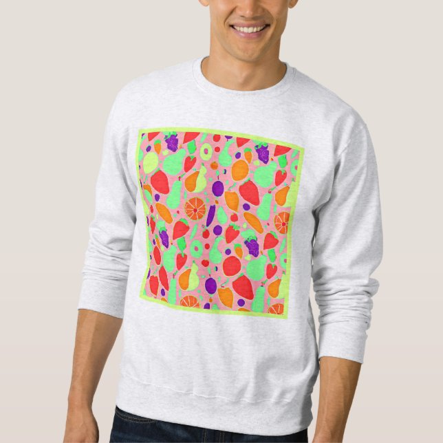 Sudadera Patrón de espectro de colores fructíferos (Anverso)