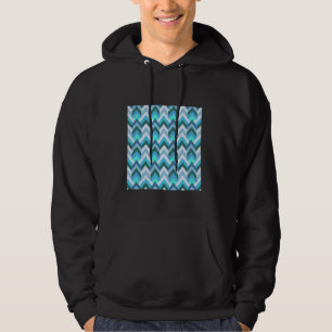 SUDADERA PATRÓN DE FLECHA GEOMÉTRICO DE LOS AÑOS 1970 GRE F