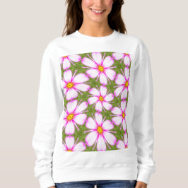 Sudadera Patrón de flores de cosmos