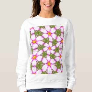 Sudadera Patrón de flores de cosmos