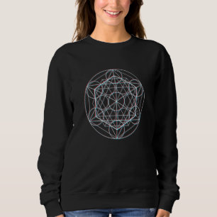 Sudadera Patrón de geometría sagrada Goa Om Chakra