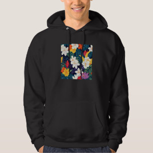 Sudadera Patrón de hoja de flor tropical hawaiana Vacacione