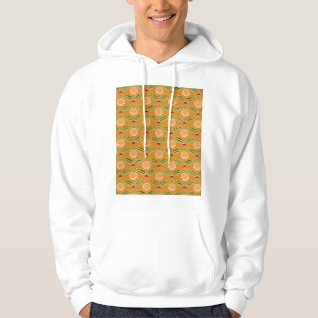 Sudadera Patrón de Ilustracion tradicional indio. (Anverso)