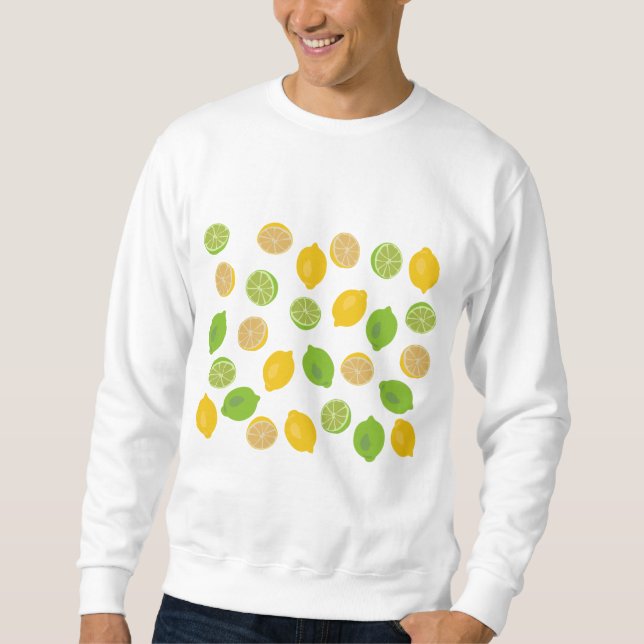 Sudadera Patrón de limón y limón (Anverso)